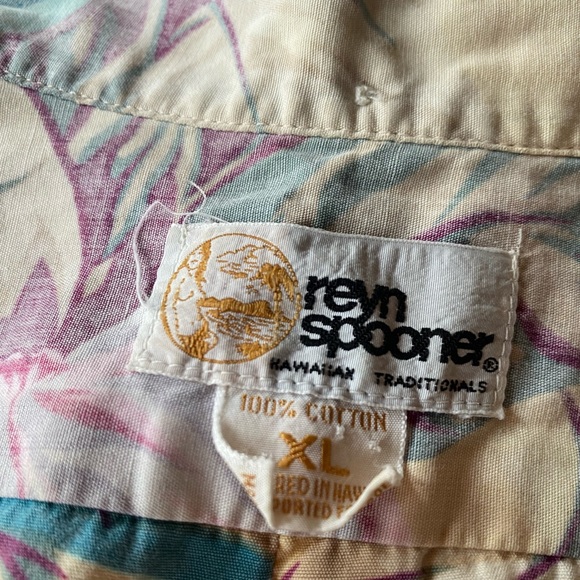 Vintage Reyn Spooner Hawaiian Shirt XL short sleeve - Picture 3 of 3